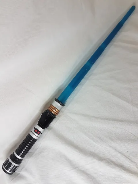 Star Wars Blue Lightsaber With Light & Sound 2009 Hasbro Rare Cos Play Prop 3