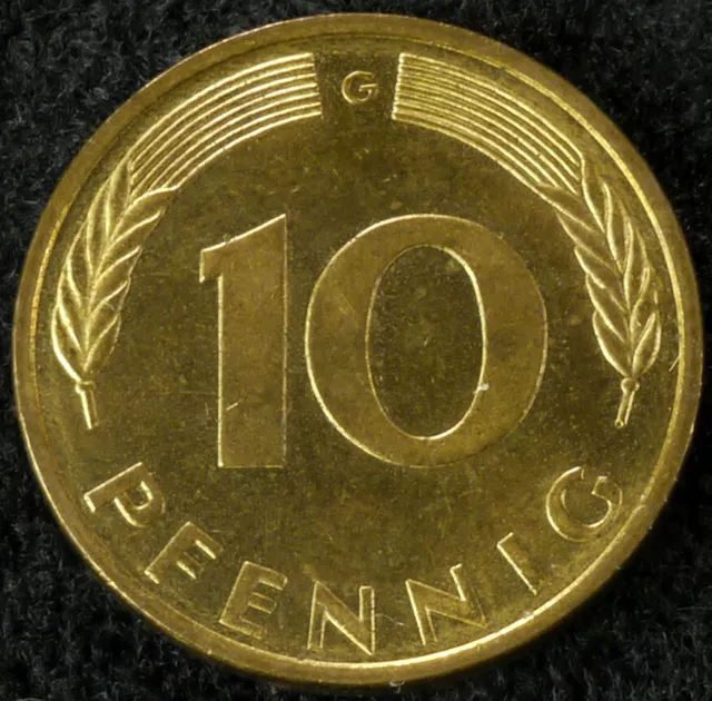 Germany (Federal) 10 Pfennig 1949 to 1996 (Choose the Year) KM103&108 (GLI-001)