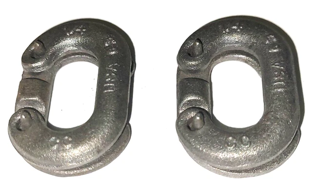 B7645126 Campbell 1/4'' Chain Repair Link 7350 Plain Finish WLL 880 lbs LOT OF 2
