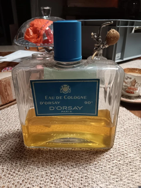Lot De 3 Flacons Vides Eau De Cologne D'Orsay Paris - Vintage, En Verre, Bon état