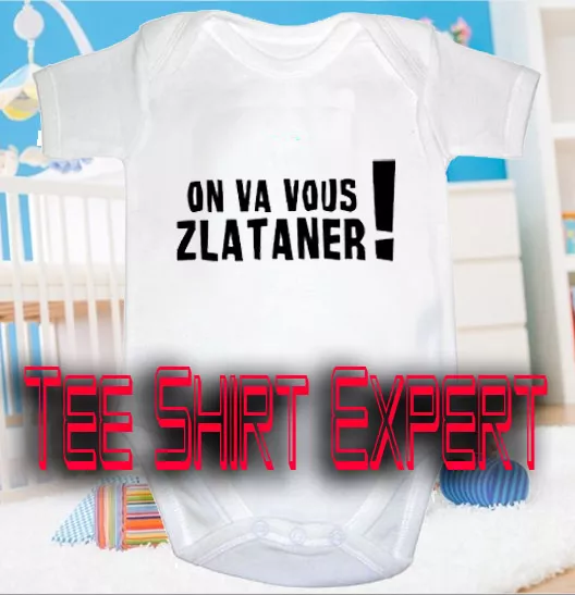 BODY BB HUMOUR Bebe On va vous zlataner PSG Paris foot maillot Cadeau Naissance