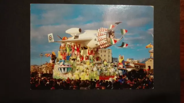 VIAREGGIO CARNEVALE CARRO FANTASCIENZA di Raffaello Giunta non viaggiata anni 90