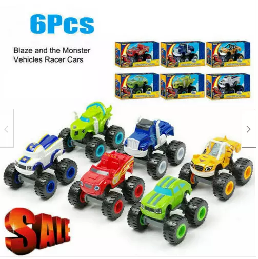 6* Blaze and the Monste r Machines Vehicles Racer Cars Trucks Toy Gift for Kids