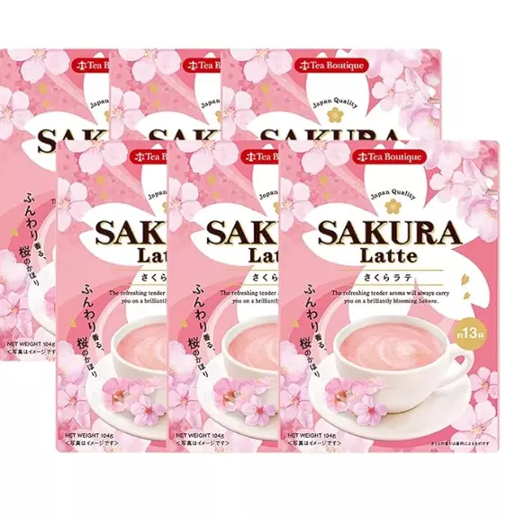 Japan Green Tea Center Tea Boutique Sakura Instant Latte 104g x 6-piece set