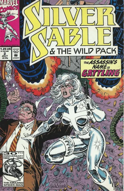 Marvel Comics Silver Sable & The Wild Pack Assassin's Name Vol.1 No 2 July 1992