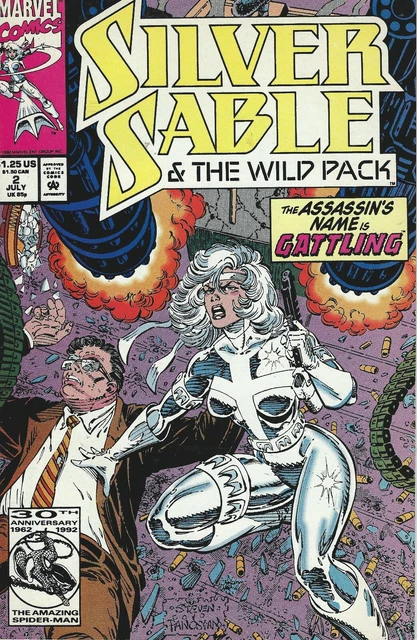 Marvel Comics Silver Sable & The Wild Pack Assassin's Name Vol.1 No 2 July 1992