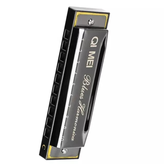 10 Hole Key of C Kids Blues Harmonica French Harp Mouth Organ Phosphor Bronze