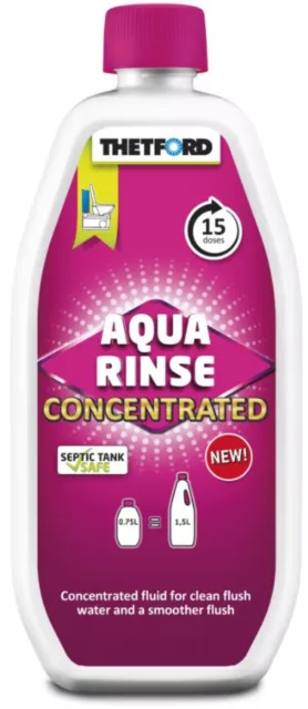 Additif sanitaire anti calcaire concentré WC chimique Aqua rinse plus 750ml THET