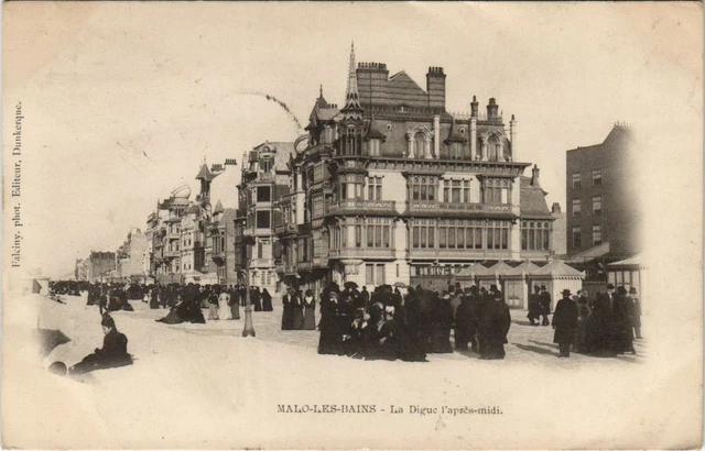 CPA MALO-les-BAINS La Digue (805596)