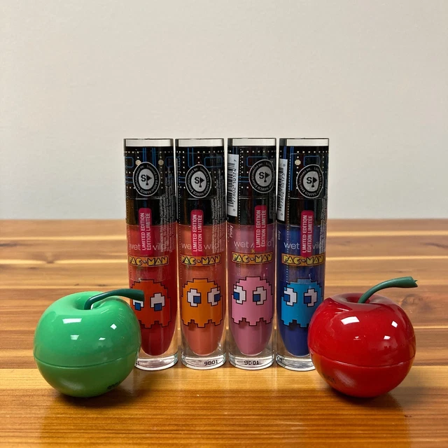 NEW WET N WILD Limited Edition PacMan Lip Kit (Lip Gloss, Lip Balm
