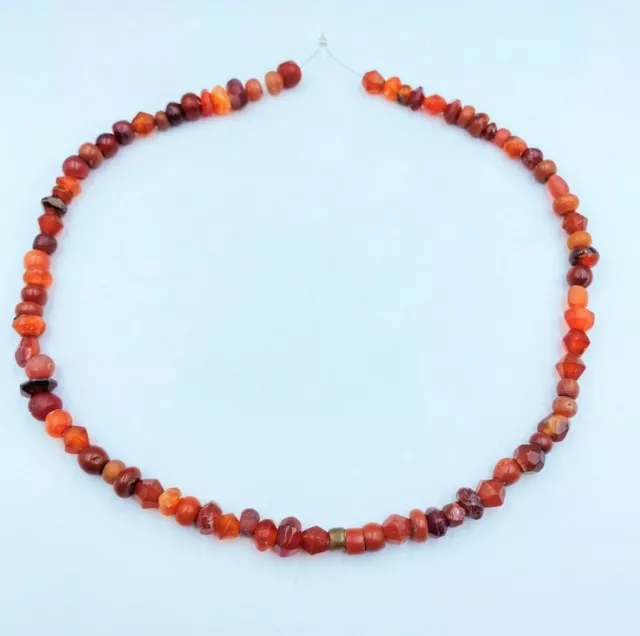 Old Ancient Roman Garnet Gems Stone Jewelry Antique Old Beads Necklace
