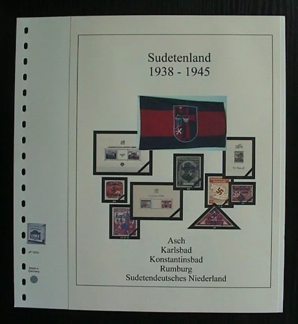 Sudetenland Asch-Rumburg 1938 - 1945  Vordruck farbig TOP  alle Bilder in Beschr