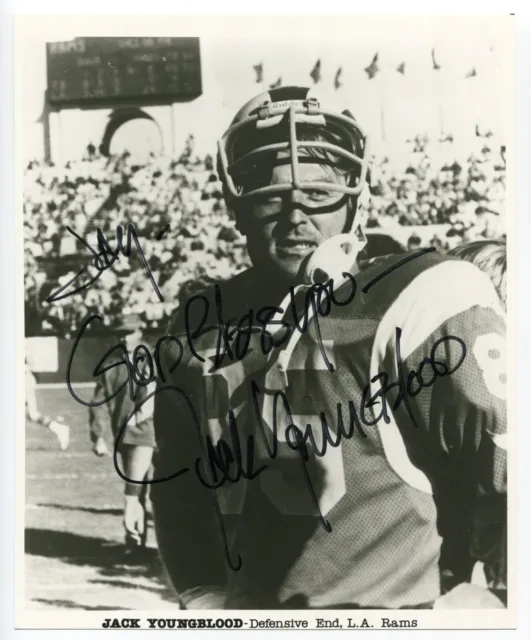 Jack Youngblood Signed 8x10 Photo Autographed NFL Football Hall Of Fame HOF