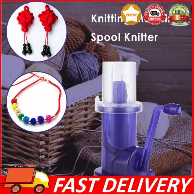 Hand-Operated Easy Weaver Knitter Mini Sewing Knitting Mill Machine Sewing Tool