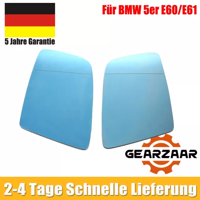 Spiegelglas Satz Links & Rechts beheizbar Für BMW 5er E60 E61 2003-10
