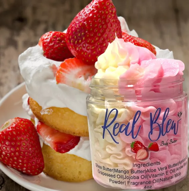 Strawberry Shortcake Scented Triple Whipped Body Butter 4oz