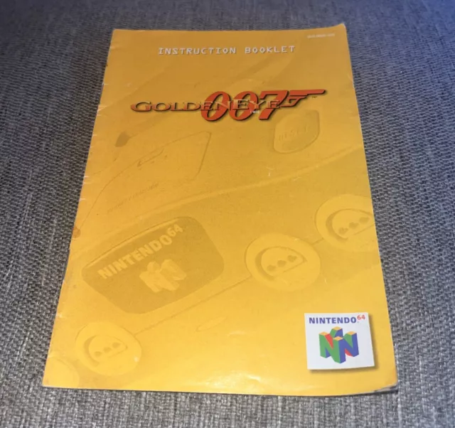 Goldeneye 007 Nintendo 64 N64 Instruction Manual Booklet ONLY James Bond