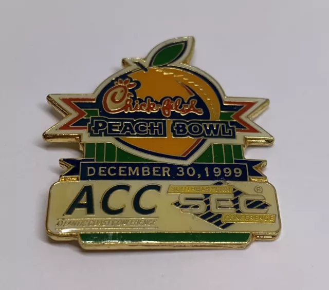 Chick-Fil-A Peach Bowl 1999 ACC SEC Clemson Tigers Mississippi State Pin (159)