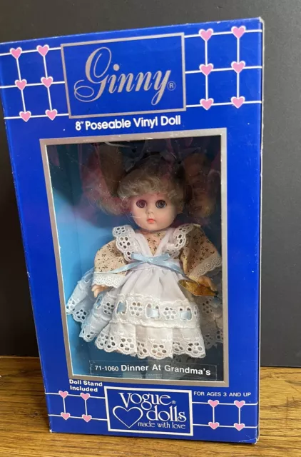 1980s Vogue Doll Ginny DINNER AT GRANDMA’s 71-1060 8in Poseable Doll Accessories