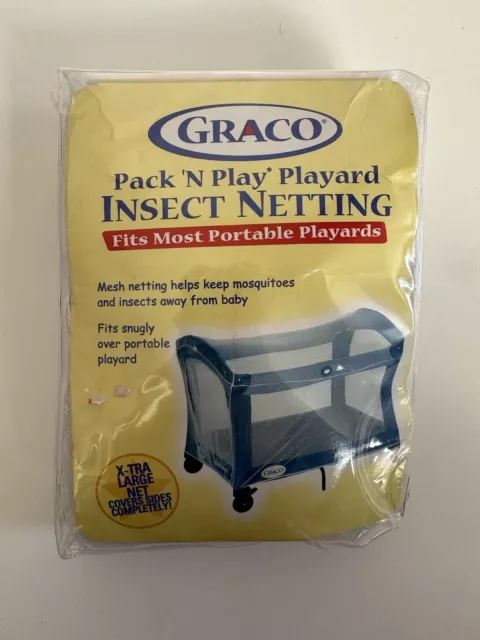 New Graco Pack N Play Playard Insect Netting XL Net Universal Fit Over Top Sides