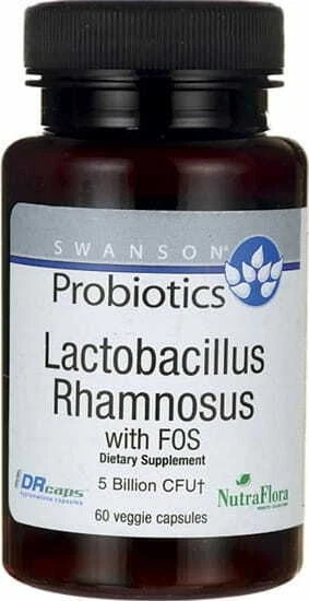 Lactobacillus Rhamnosus with FOS 5 billion CFU 60 gélules SWANSON