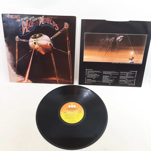 Jeff Wayne Highlights From War Of The Worlds 1981 CBS Vinyl LP + Inner Sleeve