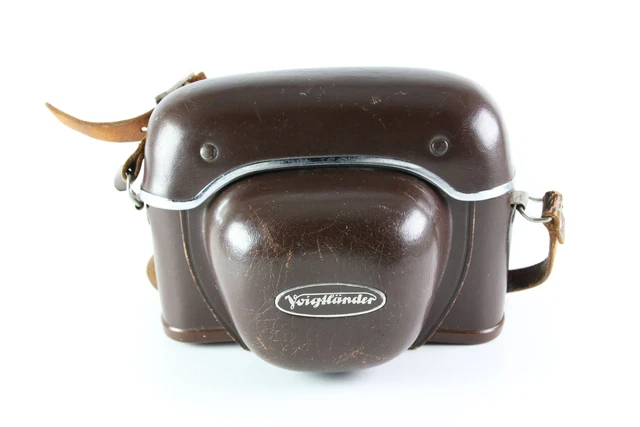 Étui / sacoche cuir Voigtländer vintage (boîte seule) - Photo, audio & vidéo