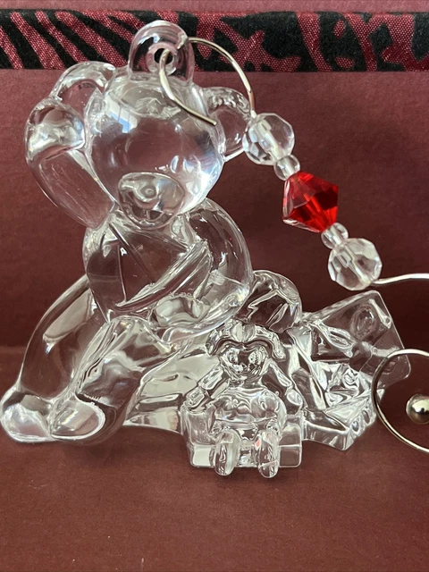 Waterford  Lismore Christmas Tree  Teddy Bear Ornament.