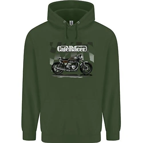 Felpa con cappuccio Cafe Racer moto motociclista bambini bambini 9