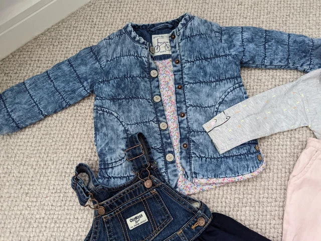 Baby Girl Designer Next Set Tutu Jacket Denim Bundle Outfit Size 12-18 m 3