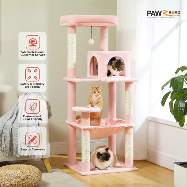 PAWZ Road Cat Tree Tower Scratching Post Scratcher Cats Condo House Bed Toys