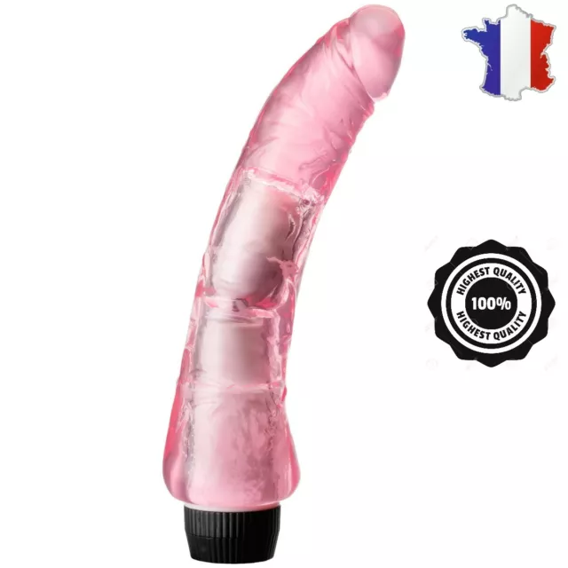 SexToys Vibrant Réaliste 20,5 cm Vibromasseur SexToy Godemichet Sexy silicone