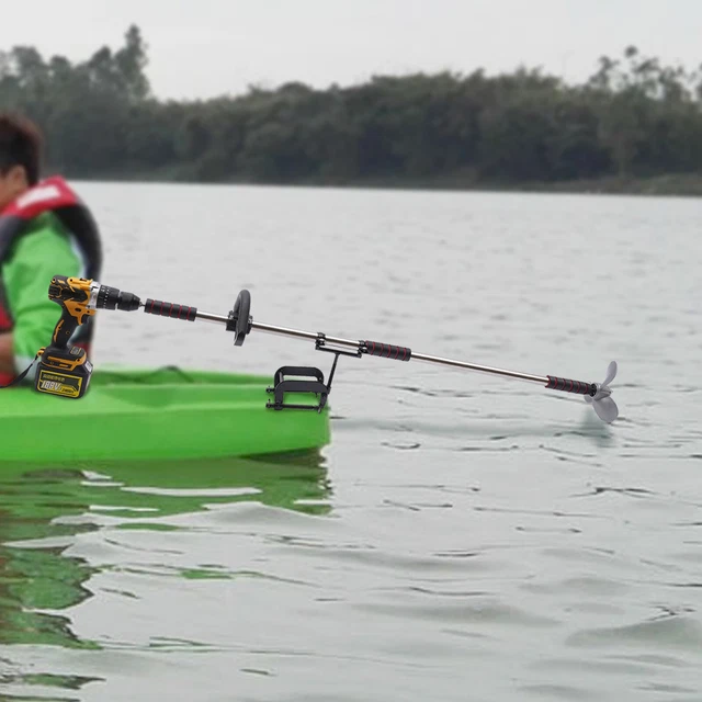 Drill Paddle Boat Electric Trolling Motor Kayak Canoe Water Sport Rafting Thrust