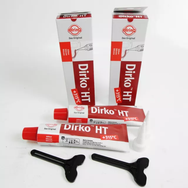 2 TUBES A 70ml Sealant Dirko HT Red 705.708 IN The Short Term To 315° Motor  £16.62 - PicClick UK