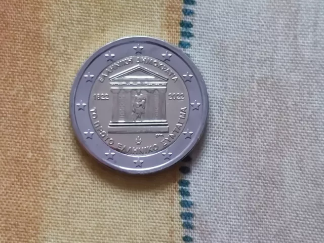 2 Euro Gedenkmunzen Constitution Greece Bimetal 2022 UNC