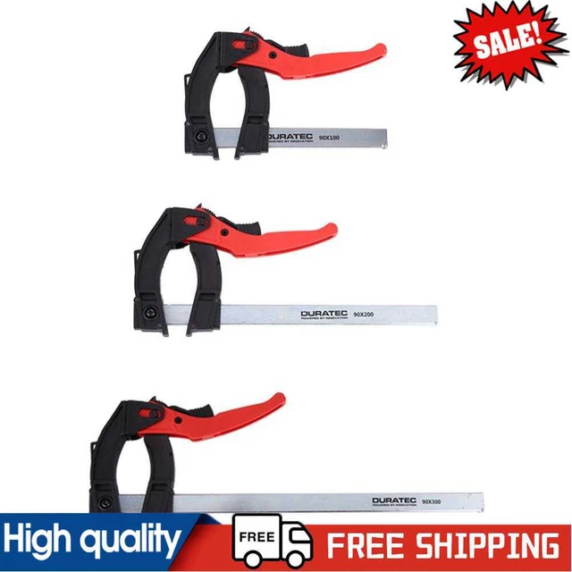 DURATEC Woodworking Ratchet Plastic Clamp Adjustable Clamping F Type Fix Clips