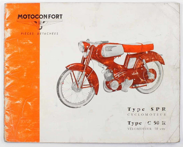 Catalogue  MOTOCONFORT - VELOMOTEUR Type C 50 R - CYCLOMOTEUR Type SPR