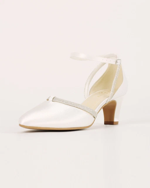SCARPE DA SPOSA IN Raso Donna Matrimonio 5 5 CM Tacco Tacchi Alti