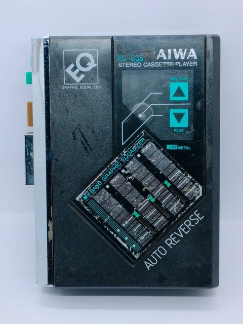 Walkman Aiwa HS-G35MKIII - Lecteur Cassette Vintage Avec Casque - Bon état De Marche