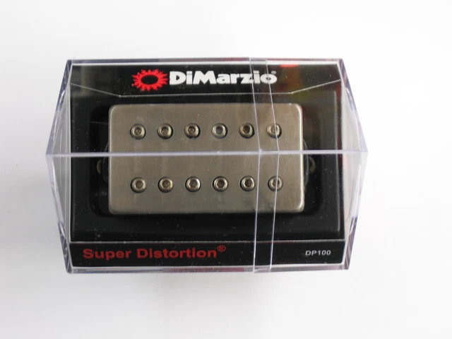 DiMarzio REGULAR-SPACED Super Distortion Bridge W/Aged Nickel Cover DP 100