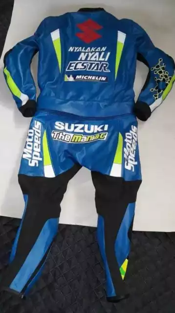 Suzuki suit motorcycle leather suit motogp motorbike armoured racing suit 2