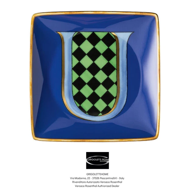 Versace Rosenthal - Holiday Alphabet - U - Untertasse / Tasse CM 12 -