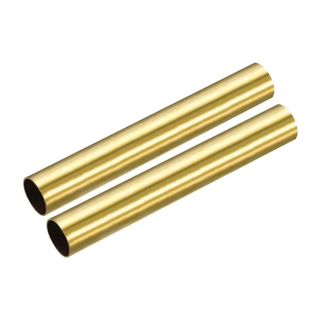 BRASS ROUND TUBE 15mm OD 0.5mm Wall Thickness 100mm Length Pipe Tubing