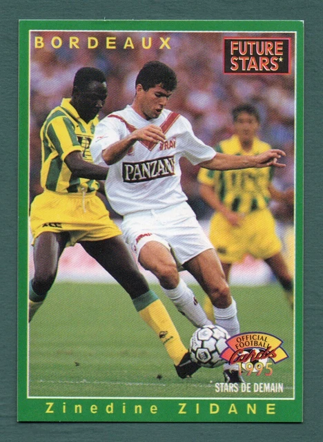 ZINEDINE ZIDANE 1994 Bordeaux & France French Issue Panini