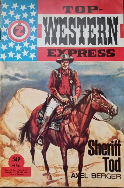 Top-Western Express Band 549: Sheriff Tod von Axel Berger (1970) Zustand: 3