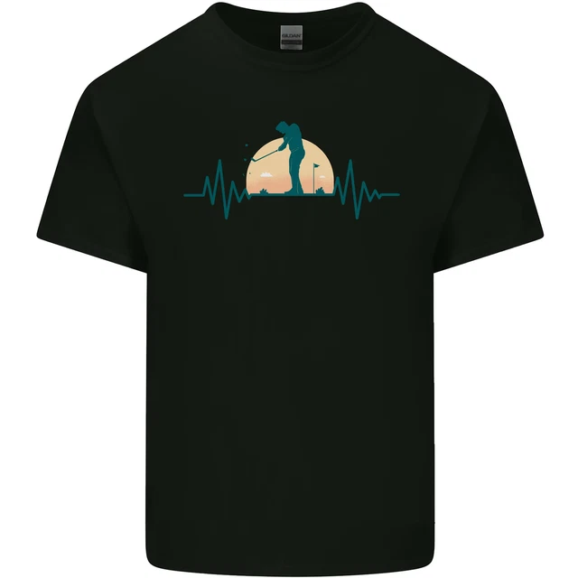 Golf Heartbeat Pulse Kids T-Shirt Childrens