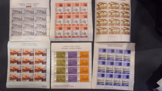 6 X Festiniog Railway Railway Letter Stamps  Unmounted Mint  Sheetlet -  Lot 1