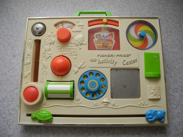 Jeu jouet ancien Activity Center Fisher Price 1973 tableau
