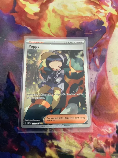 Poppy Full Art 227/197 Illustration Rare Obsidian Flames Pokemon