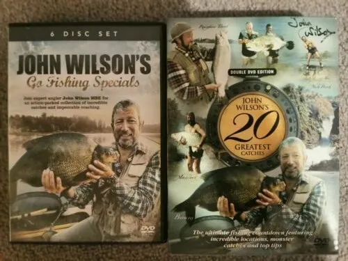 John Wilson's Go Fishing Specials (6 DVD) & 20 Greatest Catches (2 DVD, Signed)